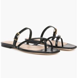 Veronica Beard Martha Strappy Sandals | Black | Size 6 | NWOB